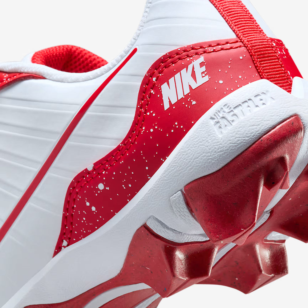 Spikes Beisbol Softbol Nike Alpha Huarache 4 Keystone Blanco Rojo INFANTIL
