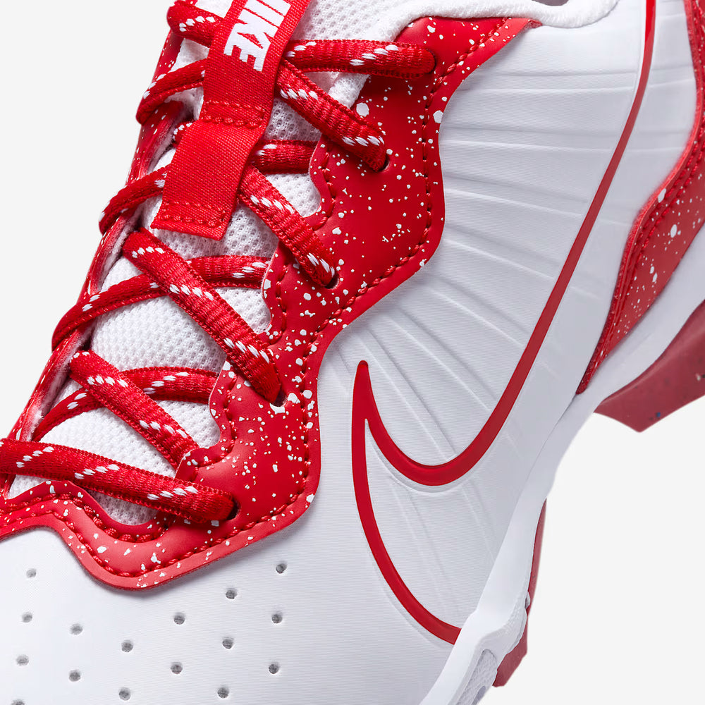 Spikes Beisbol Softbol Nike Alpha Huarache 4 Keystone Blanco Rojo INFANTIL