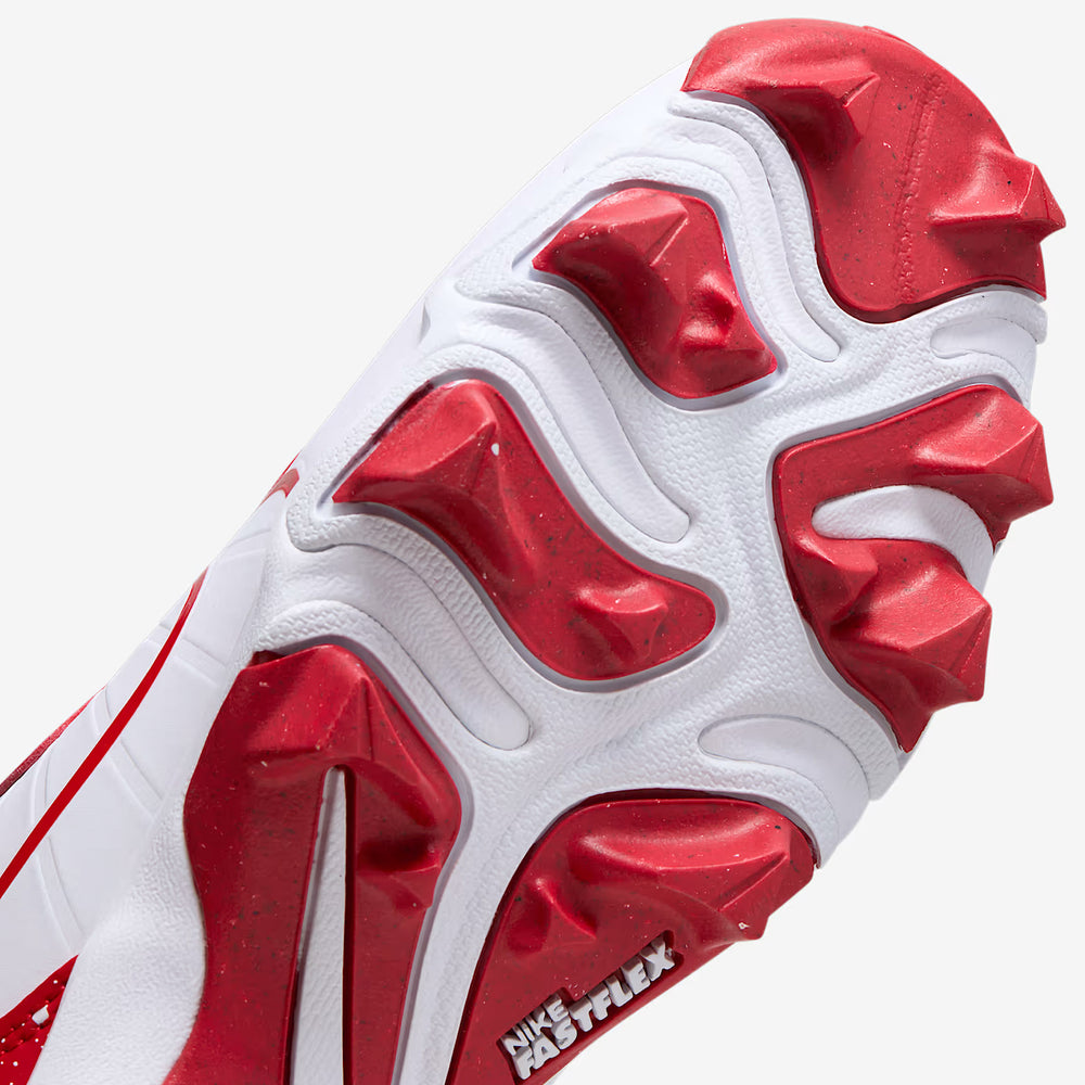 Spikes Beisbol Softbol Nike Alpha Huarache 4 Keystone Blanco Rojo INFANTIL