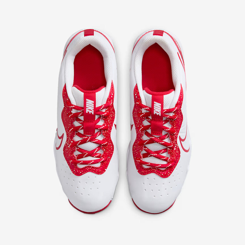 Spikes Beisbol Softbol Nike Alpha Huarache 4 Keystone Blanco Rojo INFANTIL