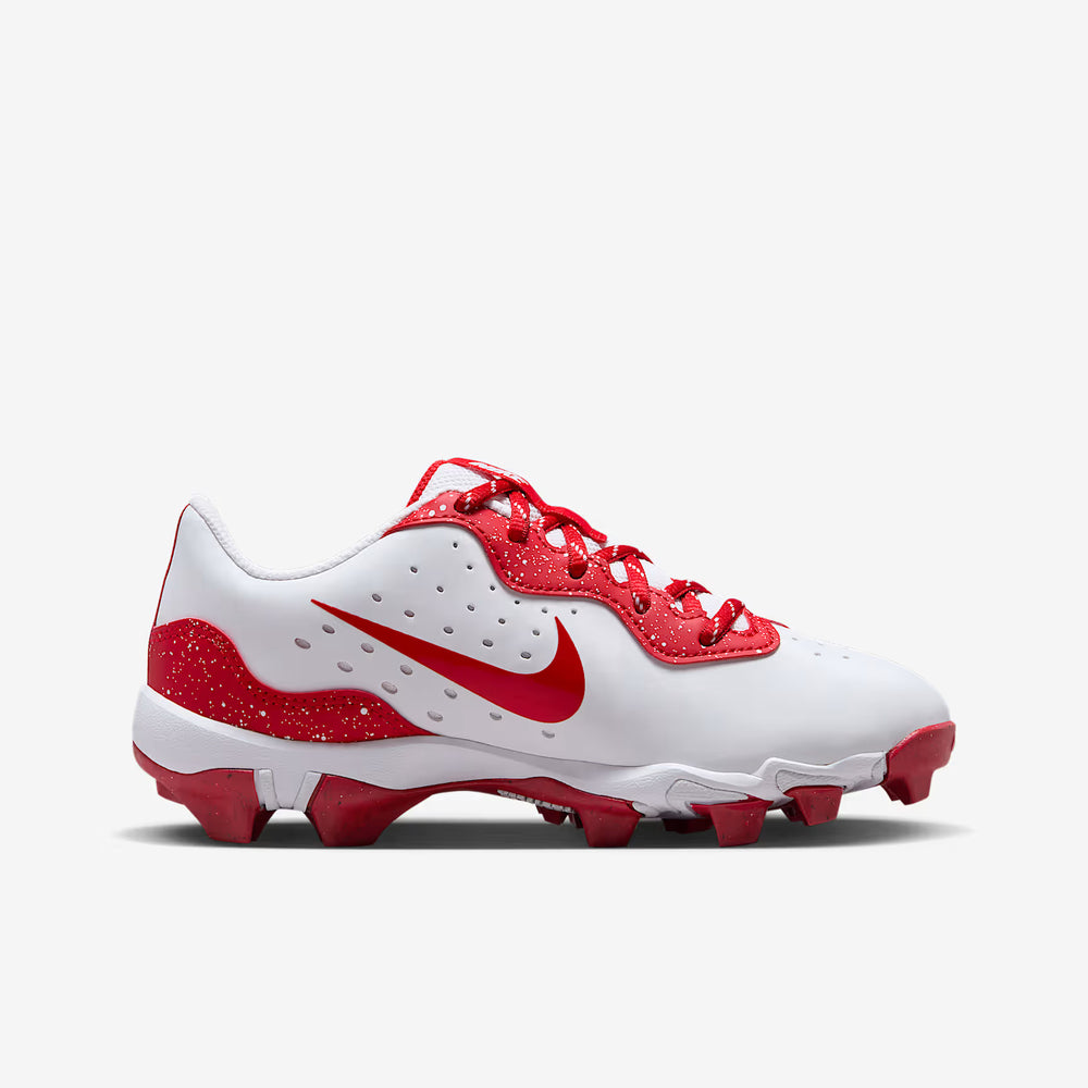 Spikes Beisbol Softbol Nike Alpha Huarache 4 Keystone Blanco Rojo INFANTIL