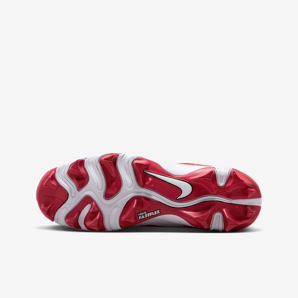 Spikes Beisbol Softbol Nike Alpha Huarache 4 Keystone Blanco Rojo INFANTIL