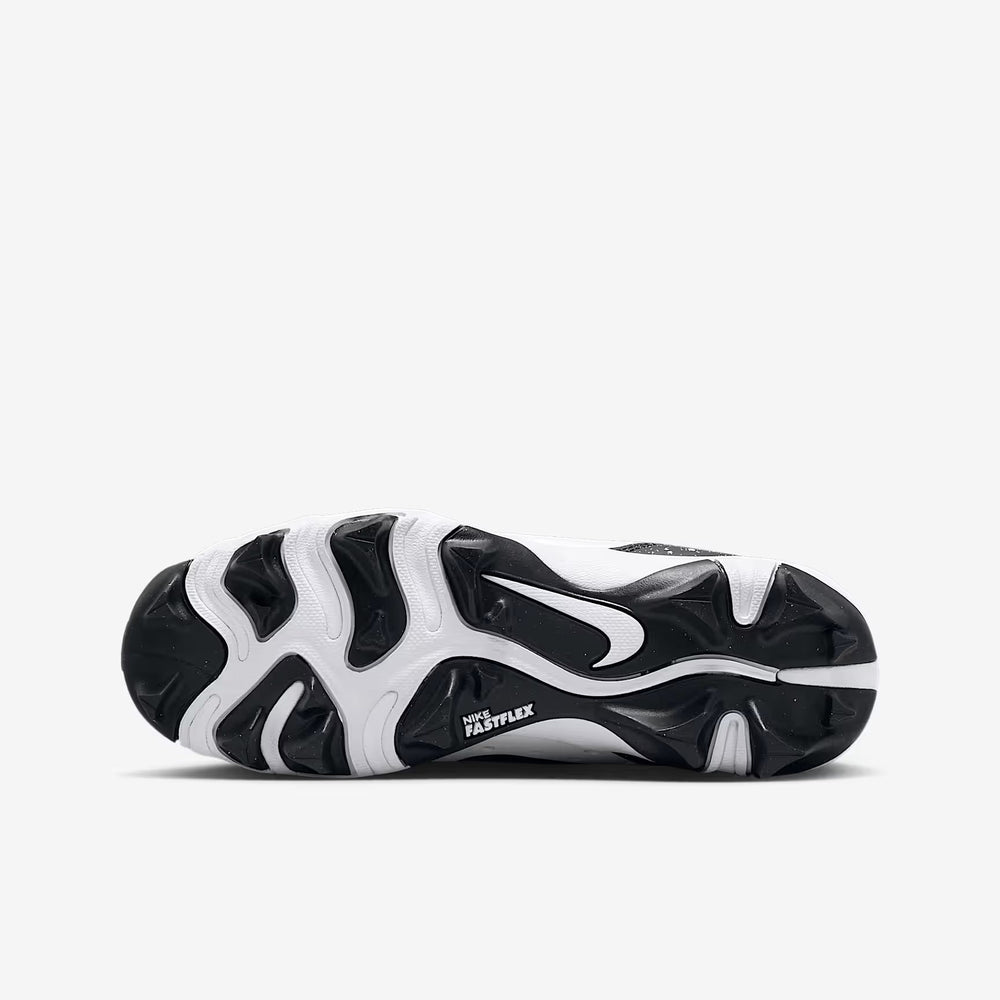 Spikes Beisbol Softbol Nike Alpha Huarache 4 Keystone Blanco Negro INFANTIL