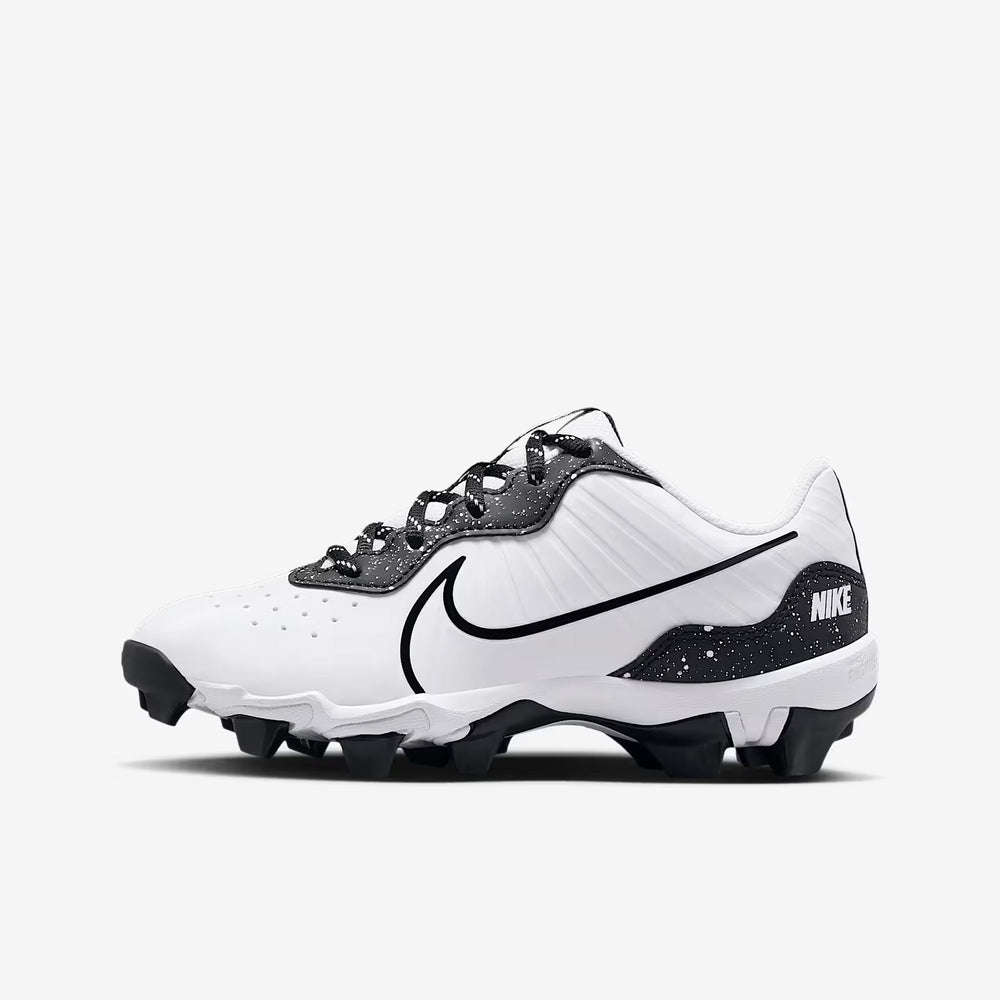 Spikes Beisbol Softbol Nike Alpha Huarache 4 Keystone Blanco Negro INFANTIL