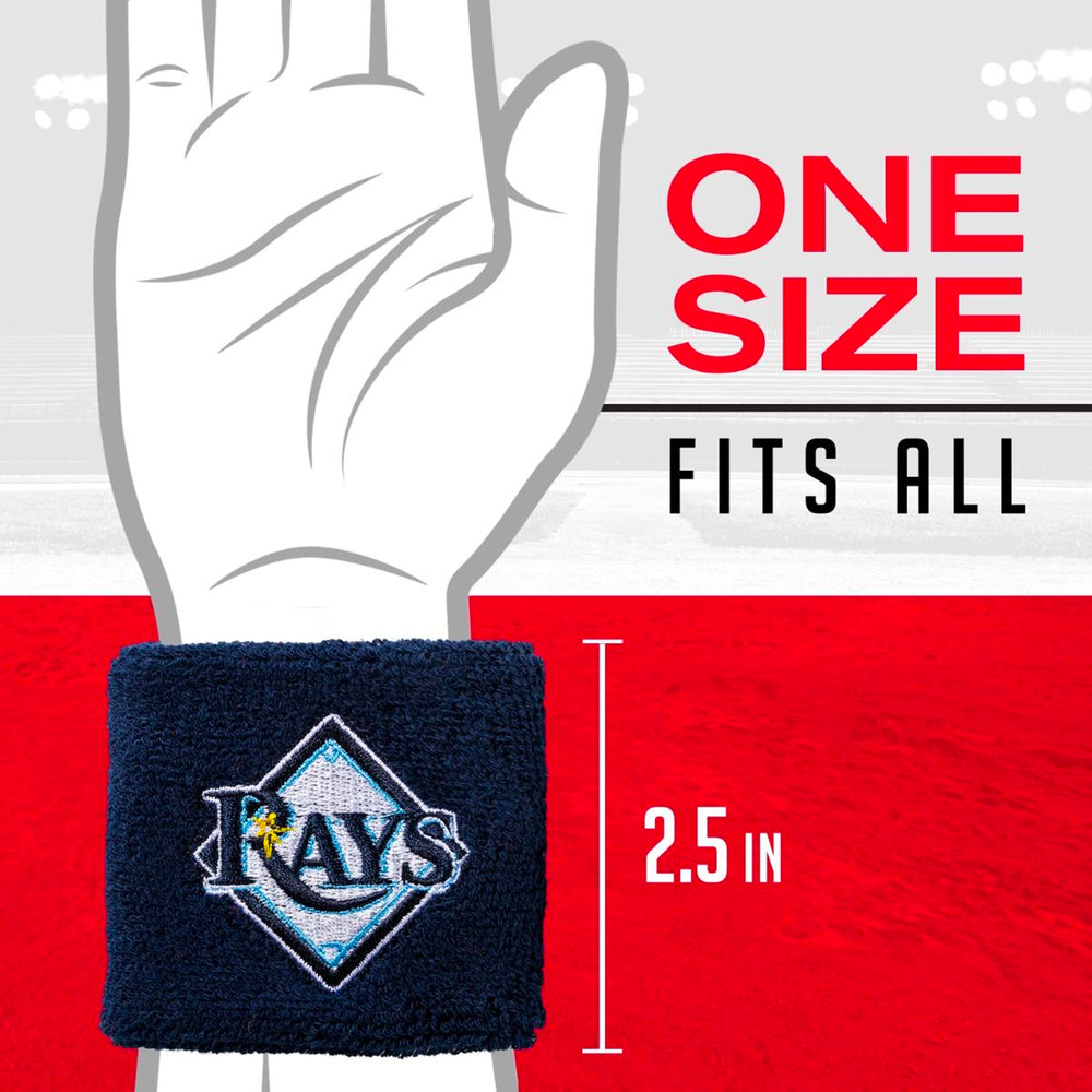 Muñequeras Franklin 2.5 in MLB Team Tampa Bay Rays