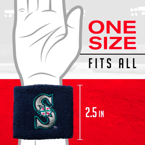 Muñequeras Franklin 2.5 in MLB Team Seattle Marineros