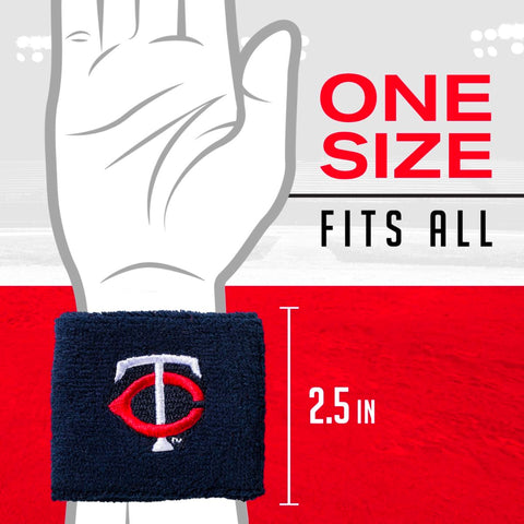 Muñequeras Franklin 2.5 in MLB Team Minnesota Twins