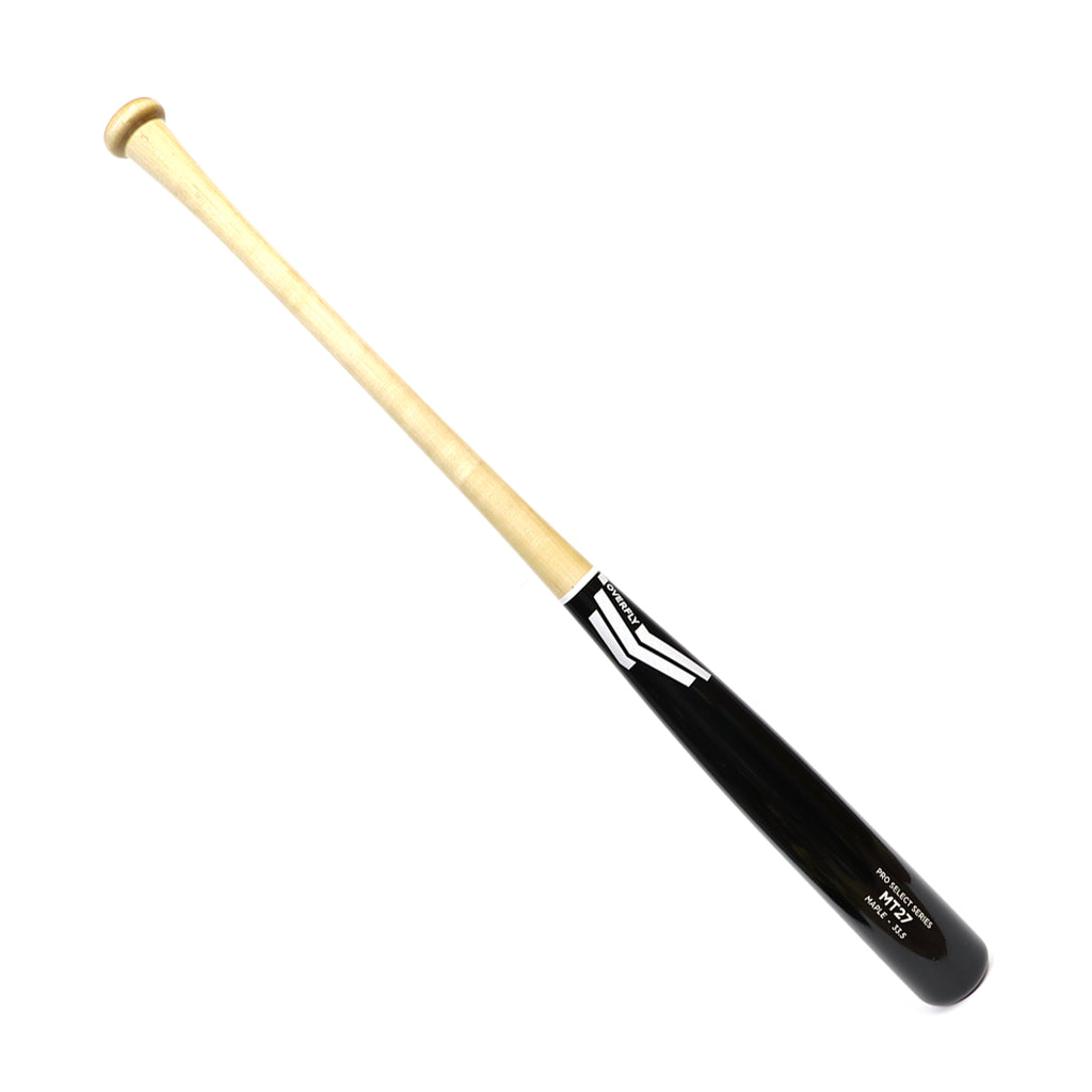 Bat Beisbol Madera Maple Overfly Pro Select MT27 Natural Negro ADULTO