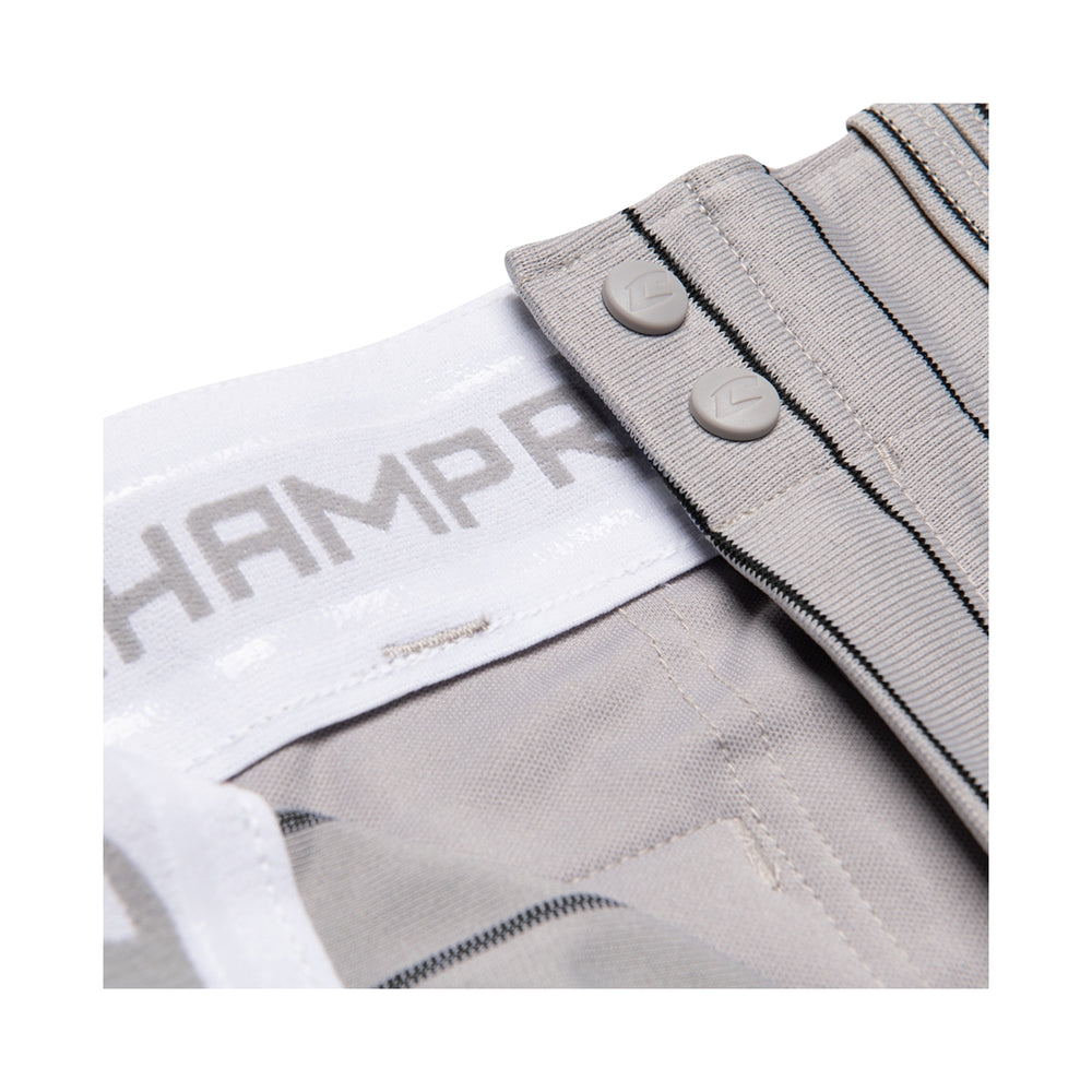 Pantalon Beisbol Champro Triple Crown Pinstripe BPPINAGBP Rayas Gris Negro ADULTO