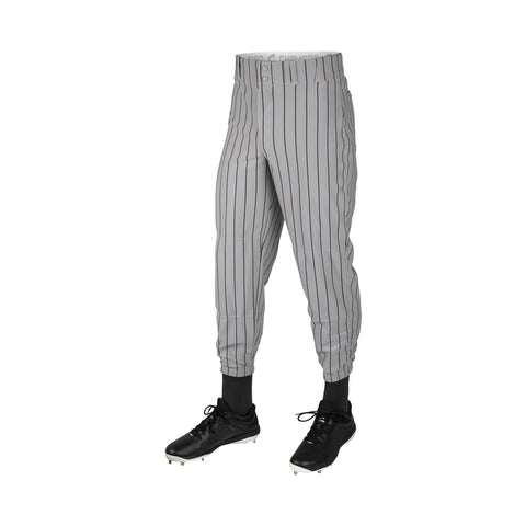Pantalon Beisbol Champro Triple Crown Pinstripe BPPINAGBP Rayas Gris Negro ADULTO