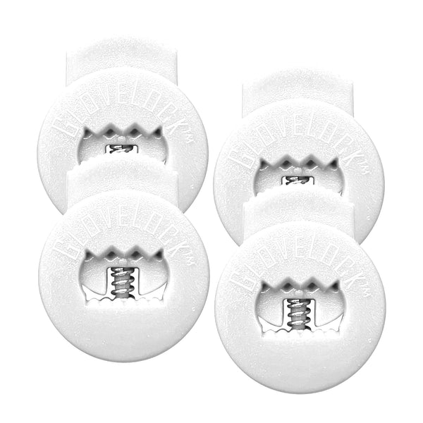 Set 4 Sujetadores Para Correas Guante Catcher All Star Glovelocks