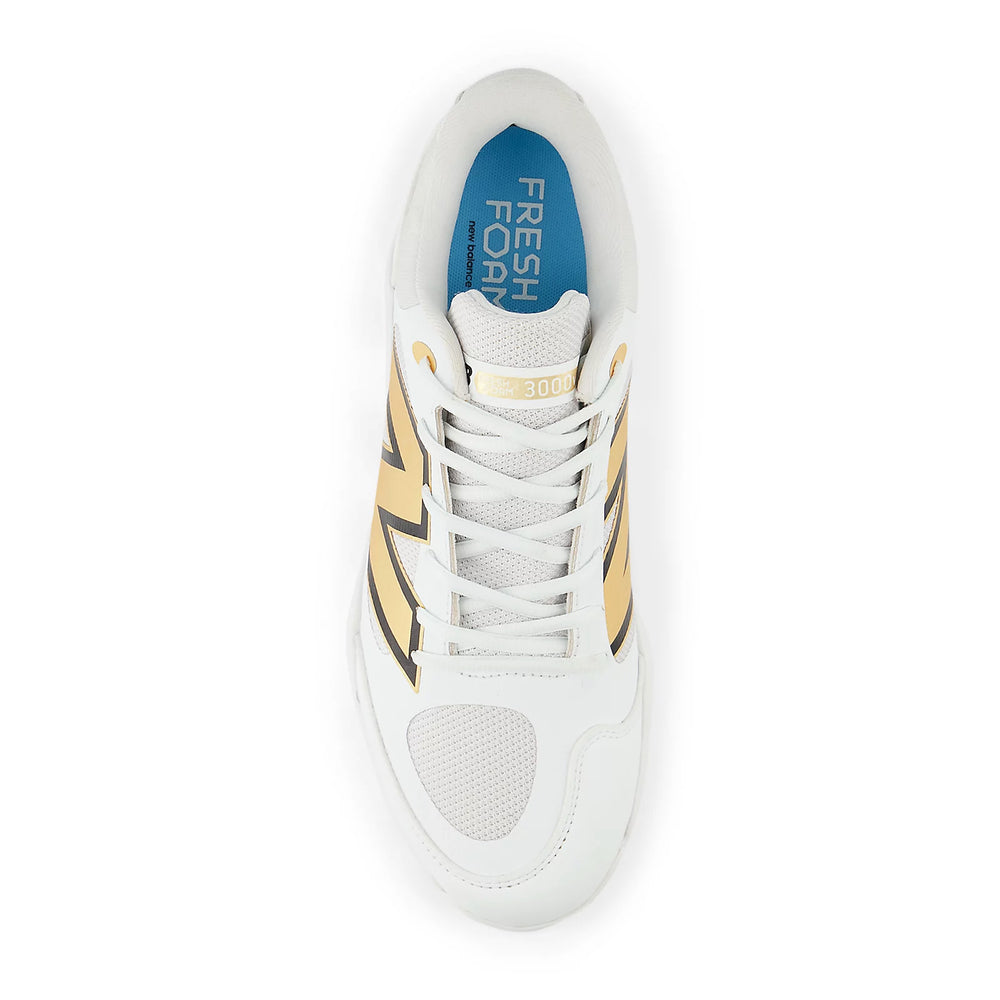 Spikes Beisbol New Balance Fresh Foam 3000 V7 Metal Blanco Dorado