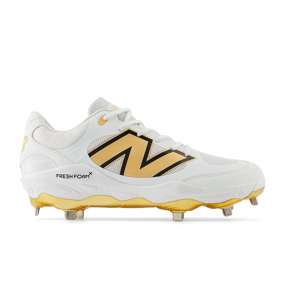 Spikes Beisbol New Balance Fresh Foam 3000 V7 Metal Blanco Dorado