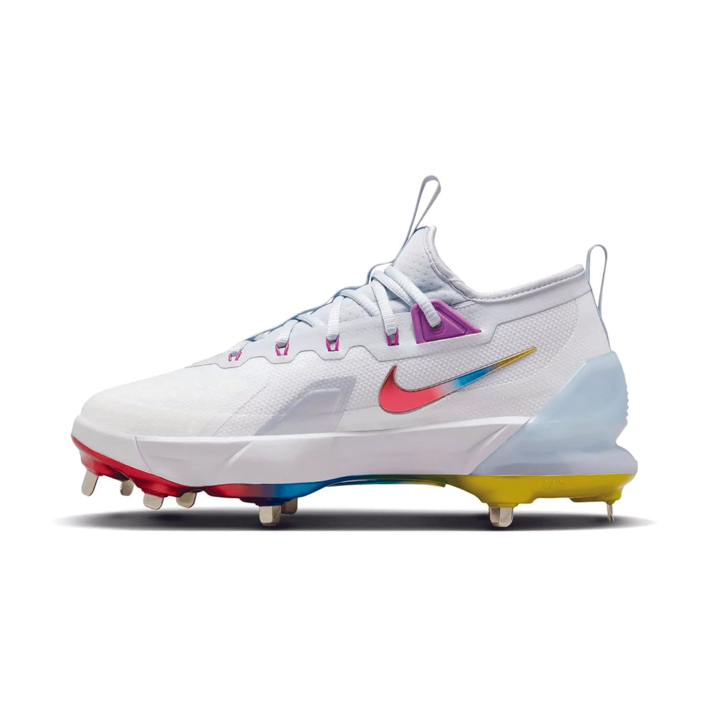 Spikes Beisbol Nike Force Zoom Trout 9 Elite Blanco Arcoiris