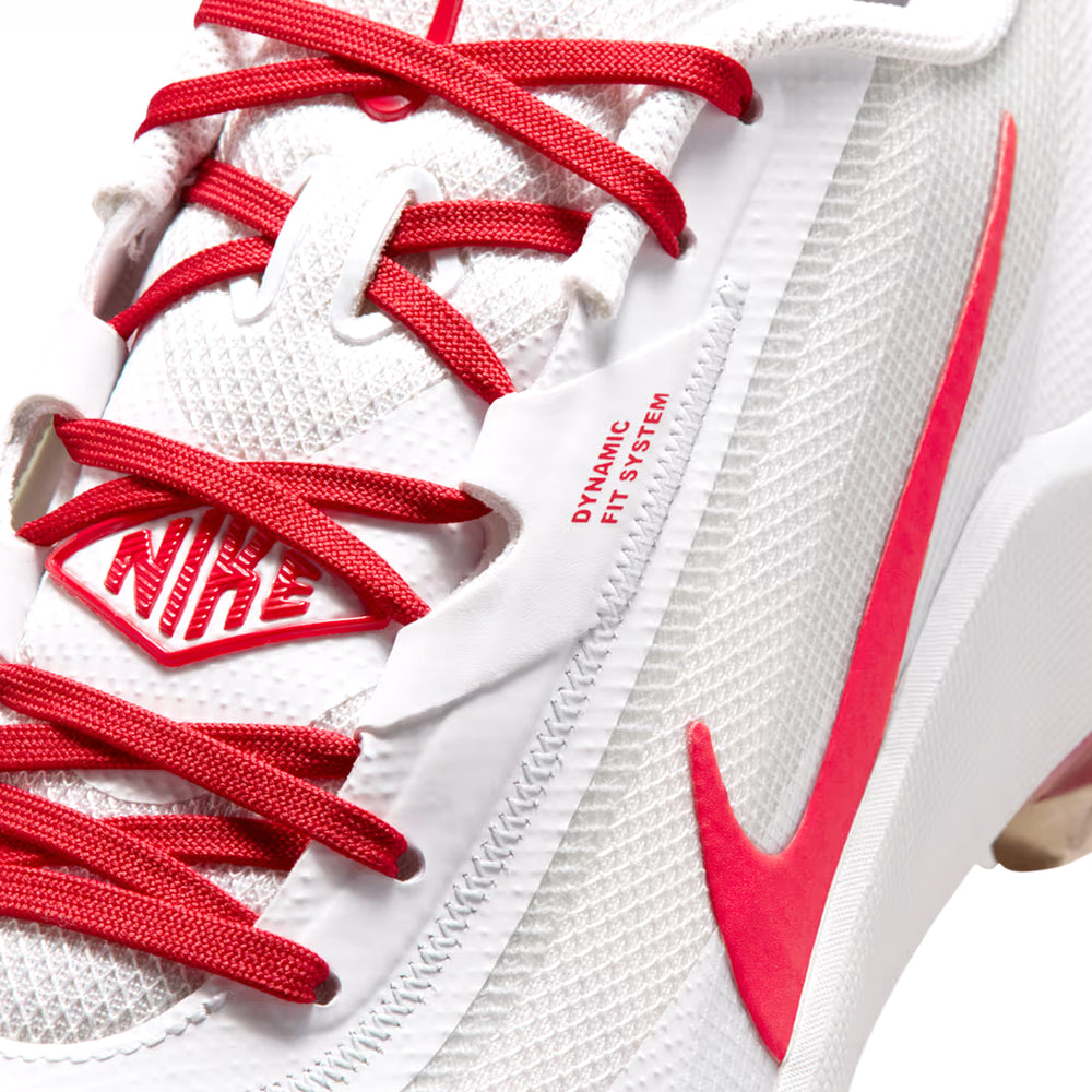 Spikes Beisbol Softbol Nike Diamond Showcase MTL Metal Blanco Rojo