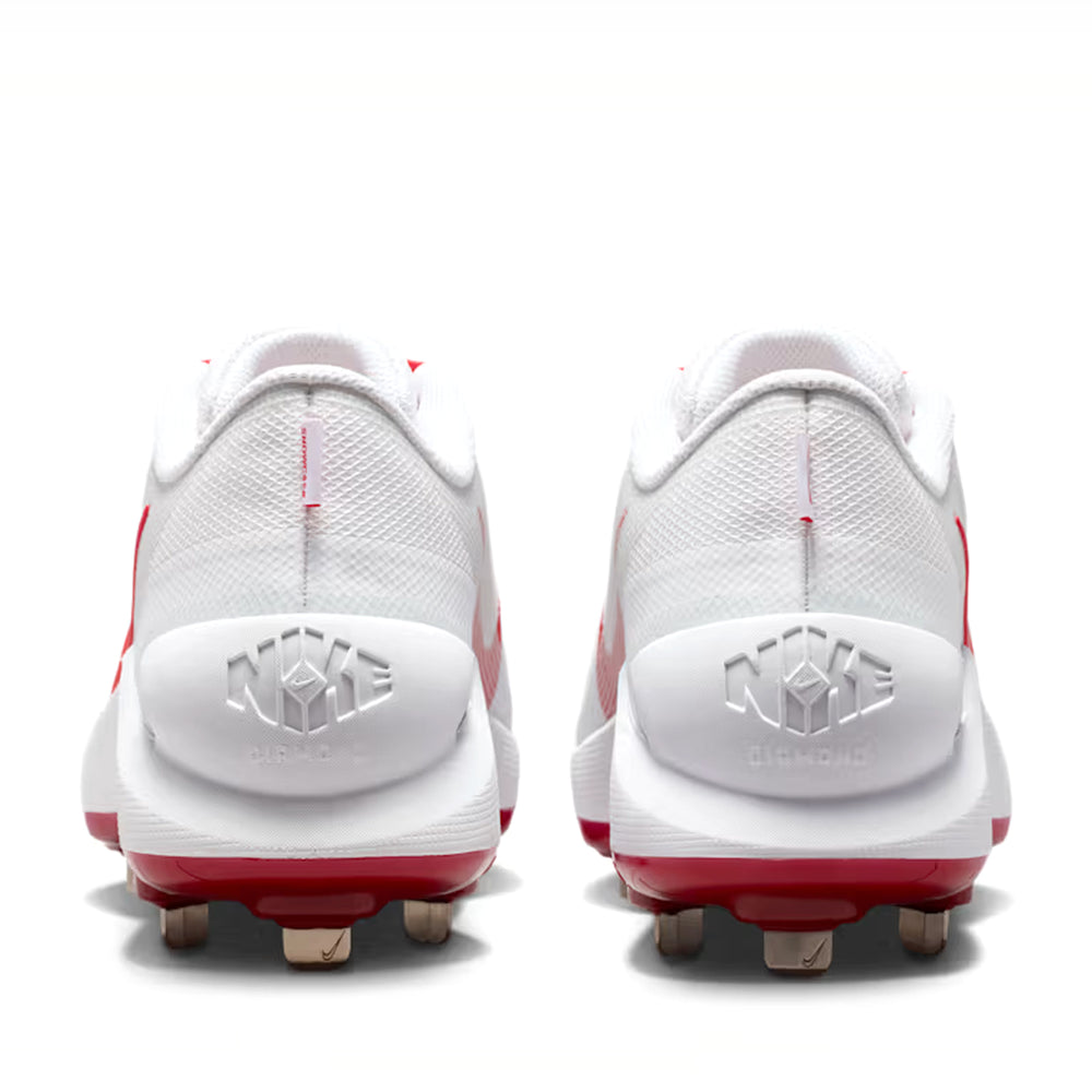 Spikes Beisbol Softbol Nike Diamond Showcase MTL Metal Blanco Rojo
