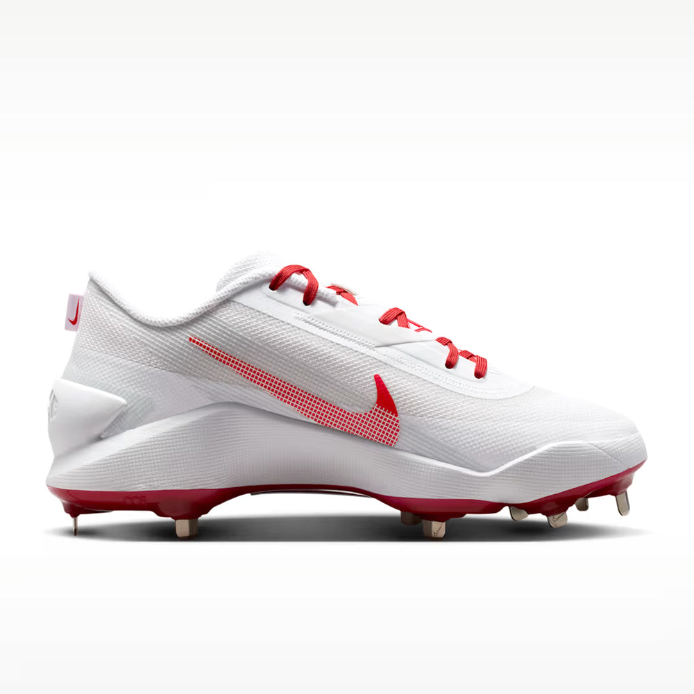 Spikes Beisbol Softbol Nike Diamond Showcase MTL Metal Blanco Rojo