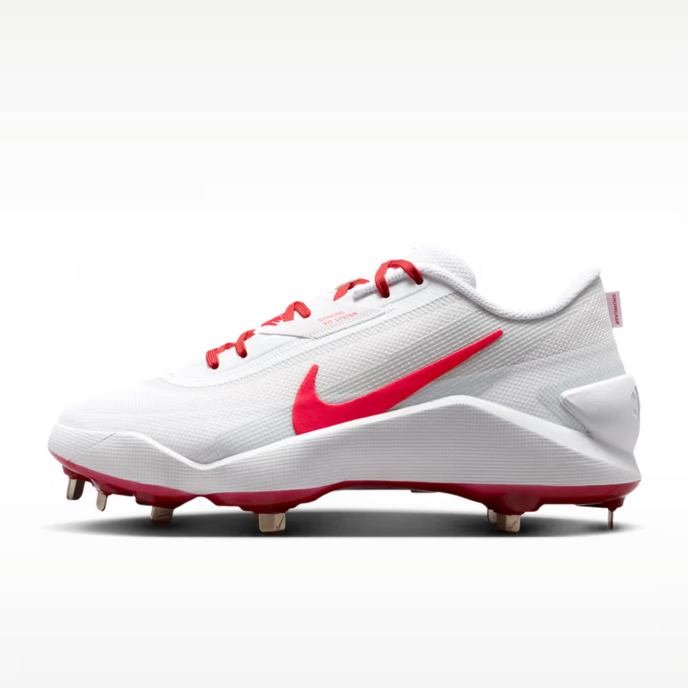 Spikes Beisbol Softbol Nike Diamond Showcase MTL Metal Blanco Rojo