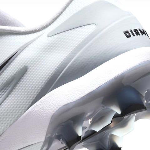 Spikes Beisbol Softbol Nike Diamond Standout MCS Plastico Blanco Gris