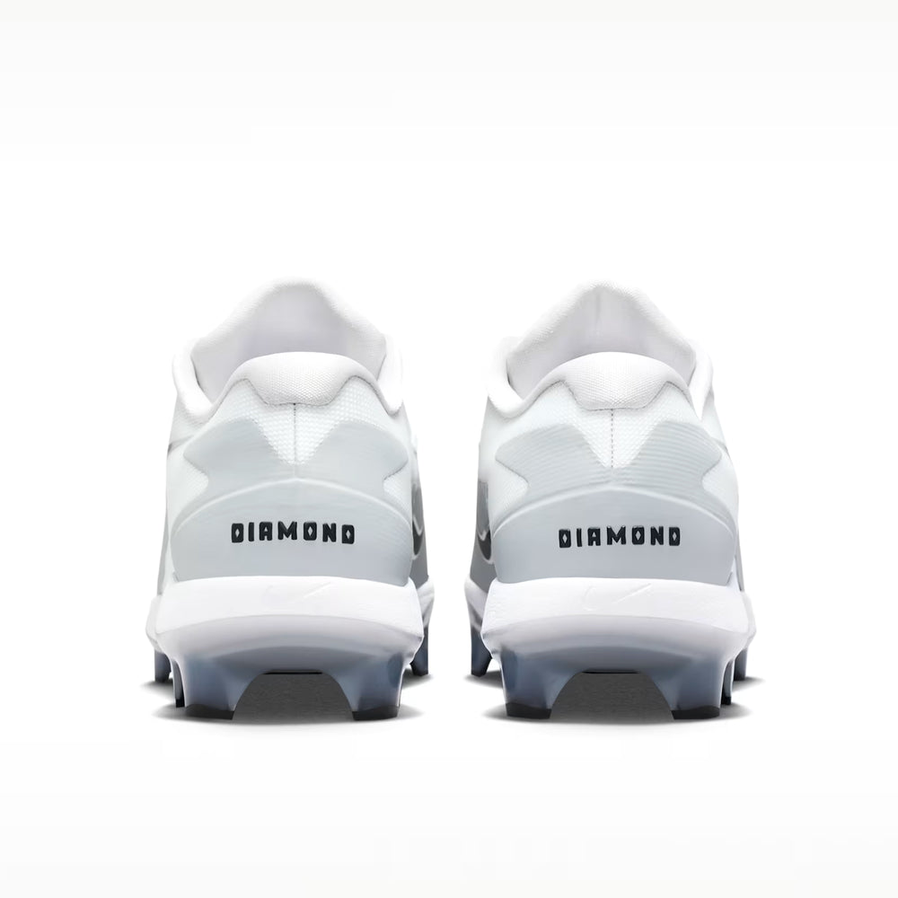 Spikes Beisbol Softbol Nike Diamond Standout MCS Plastico Blanco Gris