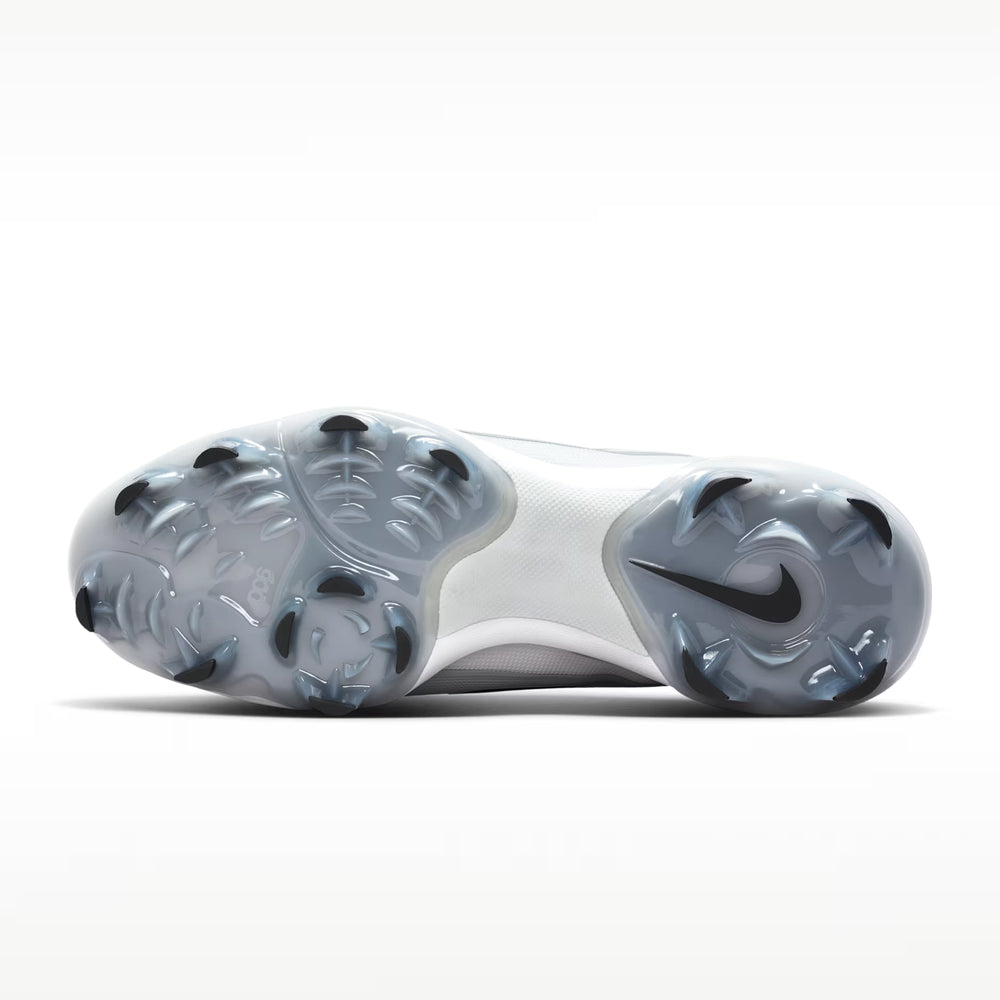 Spikes Beisbol Softbol Nike Diamond Standout MCS Plastico Blanco Gris