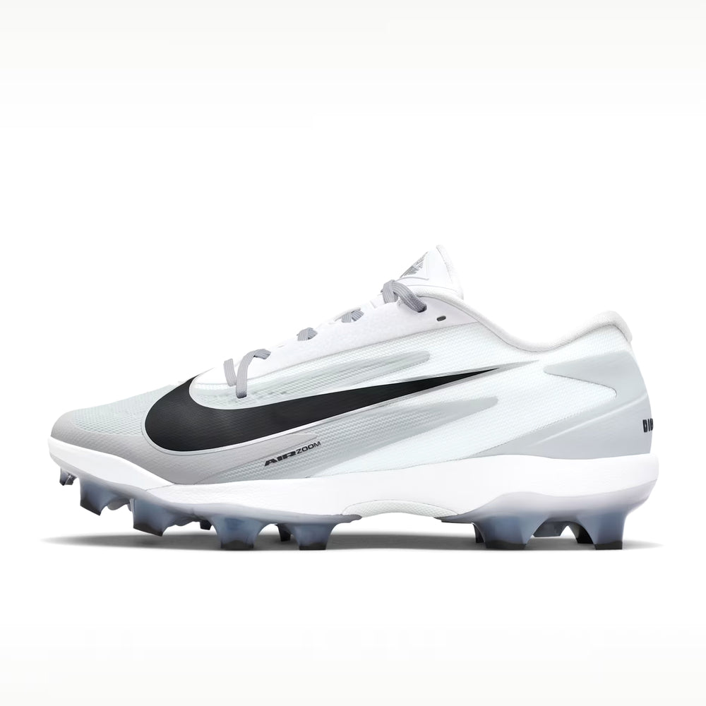Spikes Beisbol Softbol Nike Diamond Standout MCS Plastico Blanco Gris