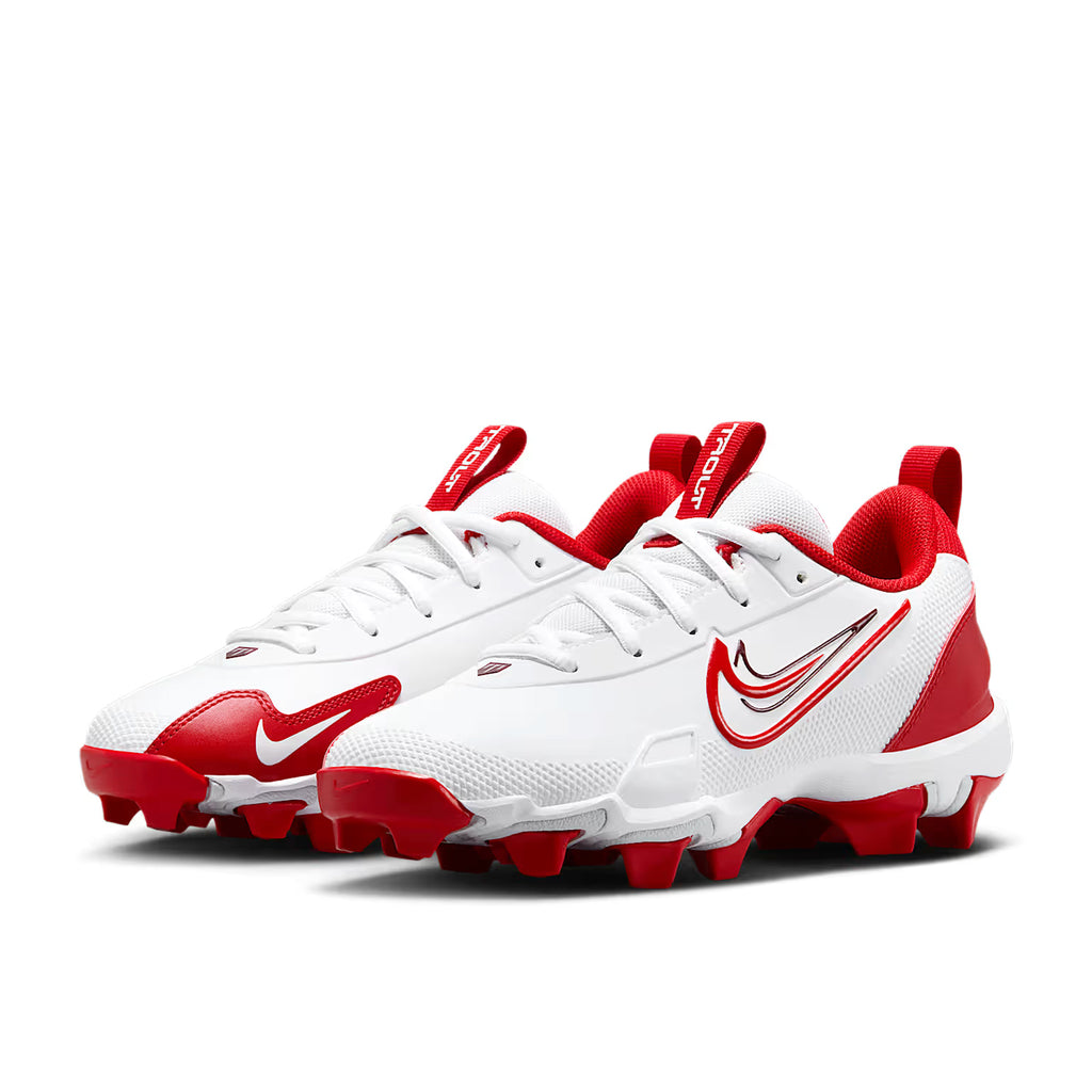Spikes Beisbol Softbol Nike Force Trout 9 Keystone Blanco Rojo INFANTIL
