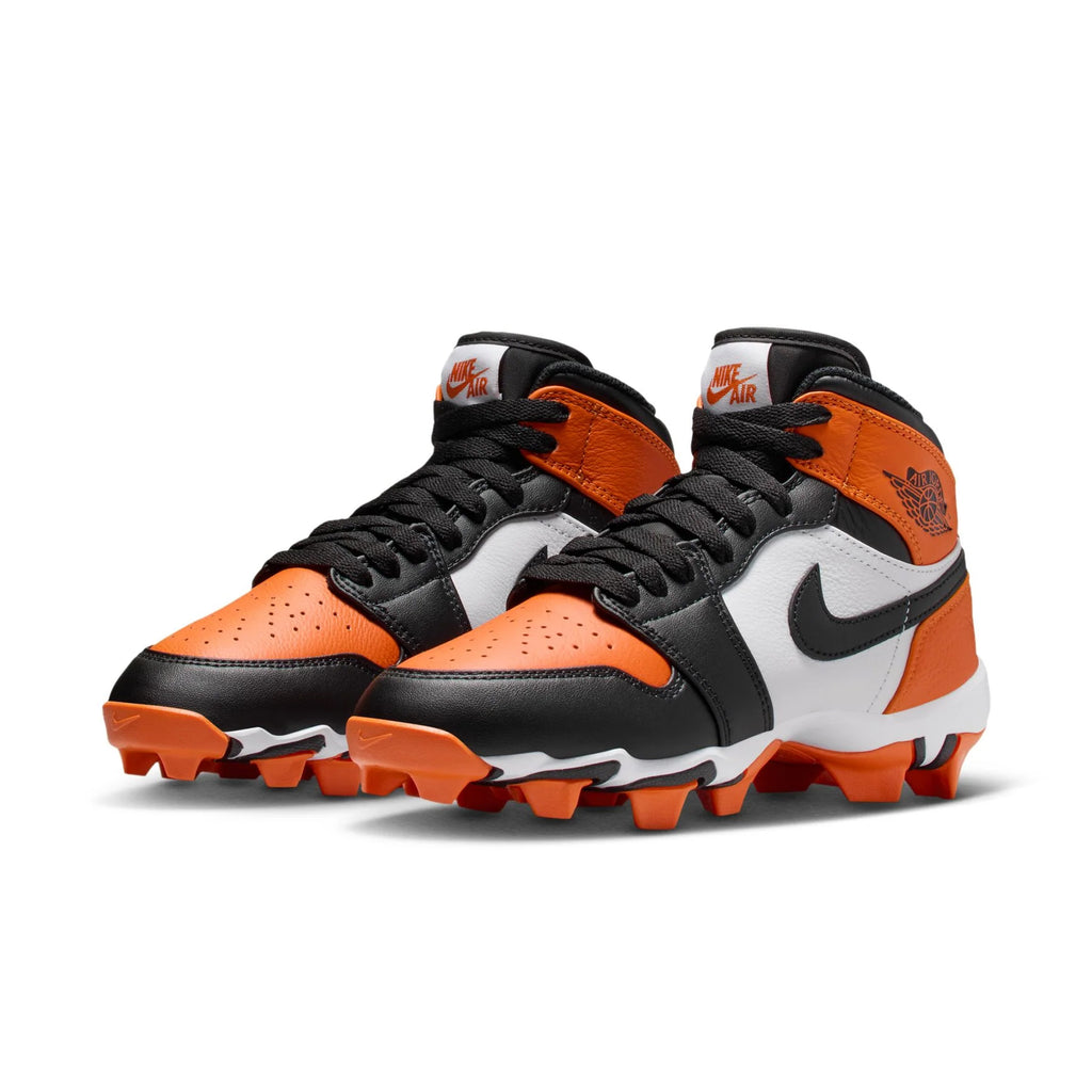 Spikes Beisbol Softbol Nike Jordan 1 Naranja Negro INFANTIL