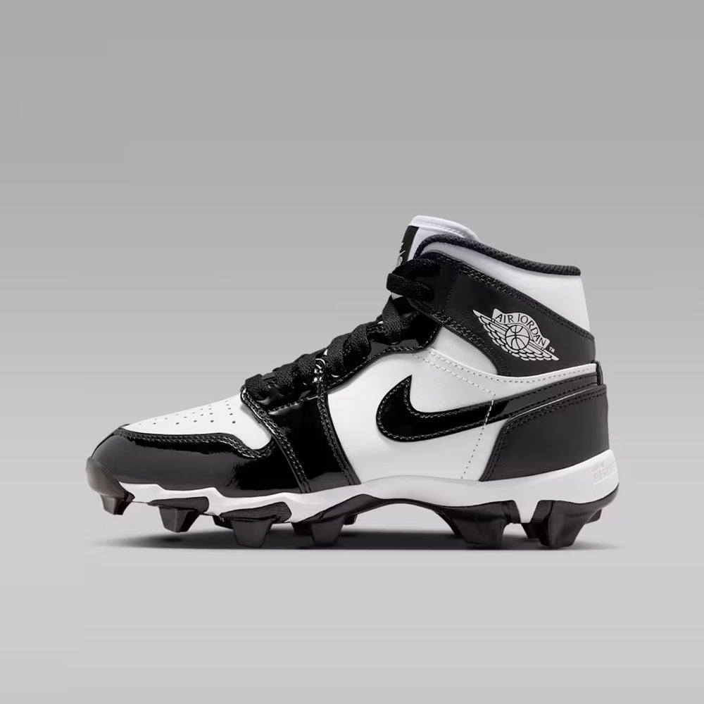 Spikes Beisbol Softbol Nike Jordan 1 Negro Blanco Infantil