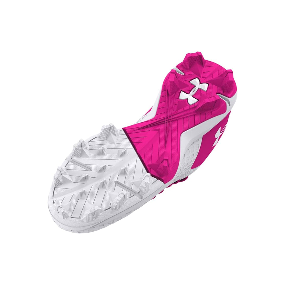 Spikes Beisbol Softbol Under Armour Glyde 2.0 RM Blanco Rosa INFANTIL