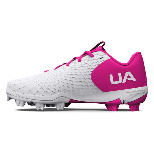 Spikes Beisbol Softbol Under Armour Glyde 2.0 RM Blanco Rosa INFANTIL