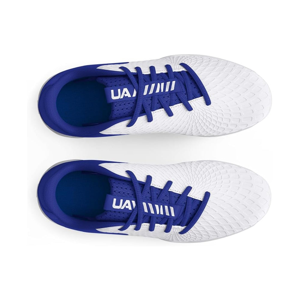 Spikes Beisbol Softbol Under Armour Glyde 2.0 RM Blanco Azul Infantil