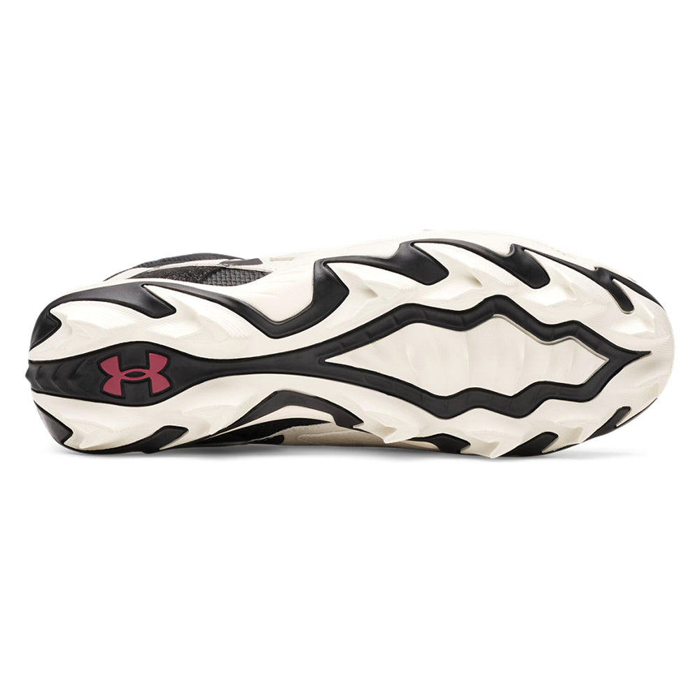 Spikes Beisbol Softbol Under Armour Harper 10 RM Mid Negro Blanco