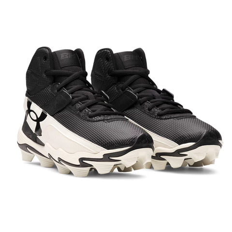 Spikes Beisbol Softbol Under Armour Harper 10 RM Mid Negro Blanco INFANTIL