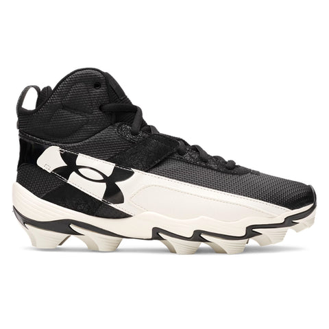 Spikes Beisbol Softbol Under Armour Harper 10 RM Mid Negro Blanco INFANTIL