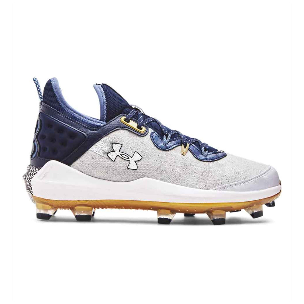 Spikes Beisbol Softbol Unfer Armour Harper 8 Elite TPU Blanco Marino