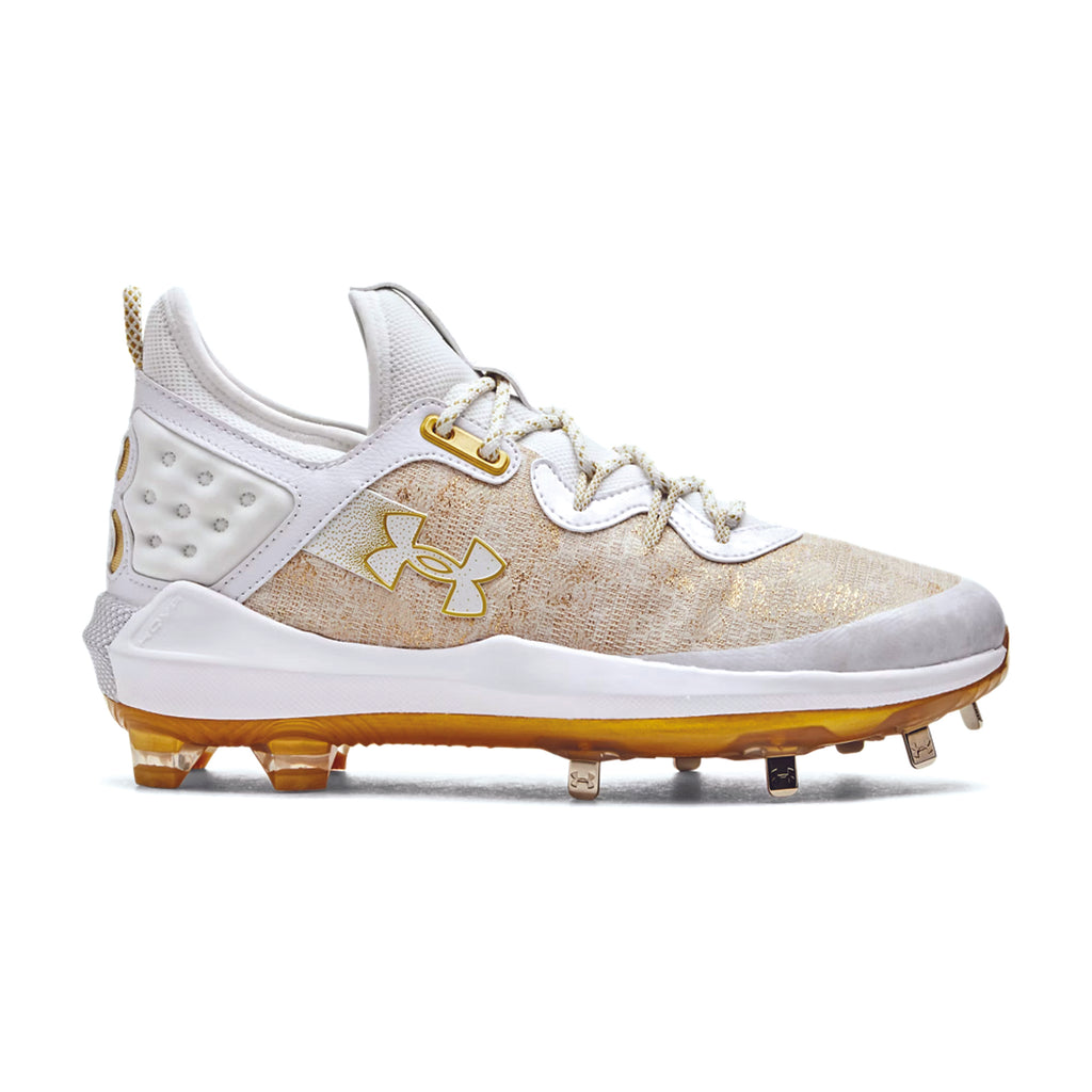 Spikes Beisbol Under Armour Harper 8 Blanco Dorado