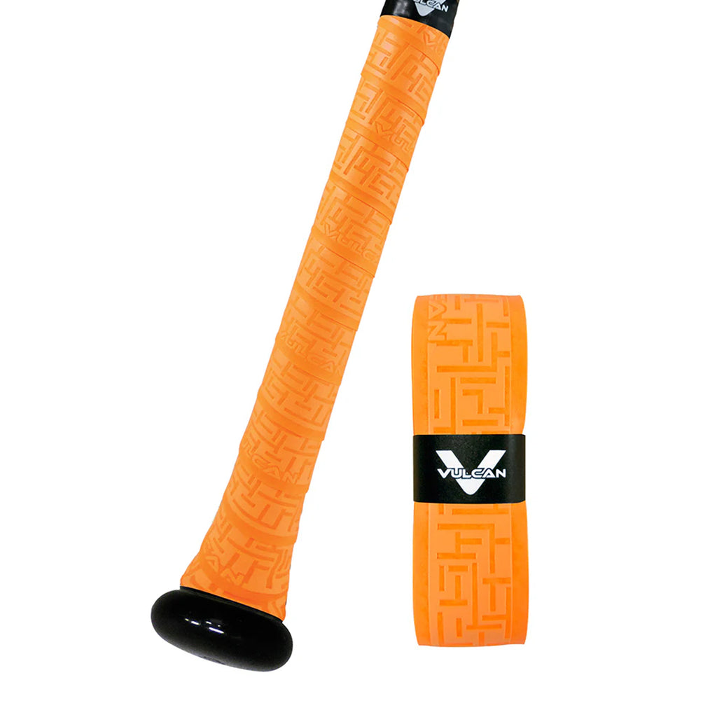Bat Grip Beisbol Softbol Vulcan V175- NARANJA 1.75 MM