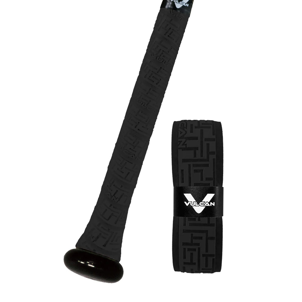 Bat Grip Beisbol Softbol Vulcan V175- NEGRO 1.75 MM