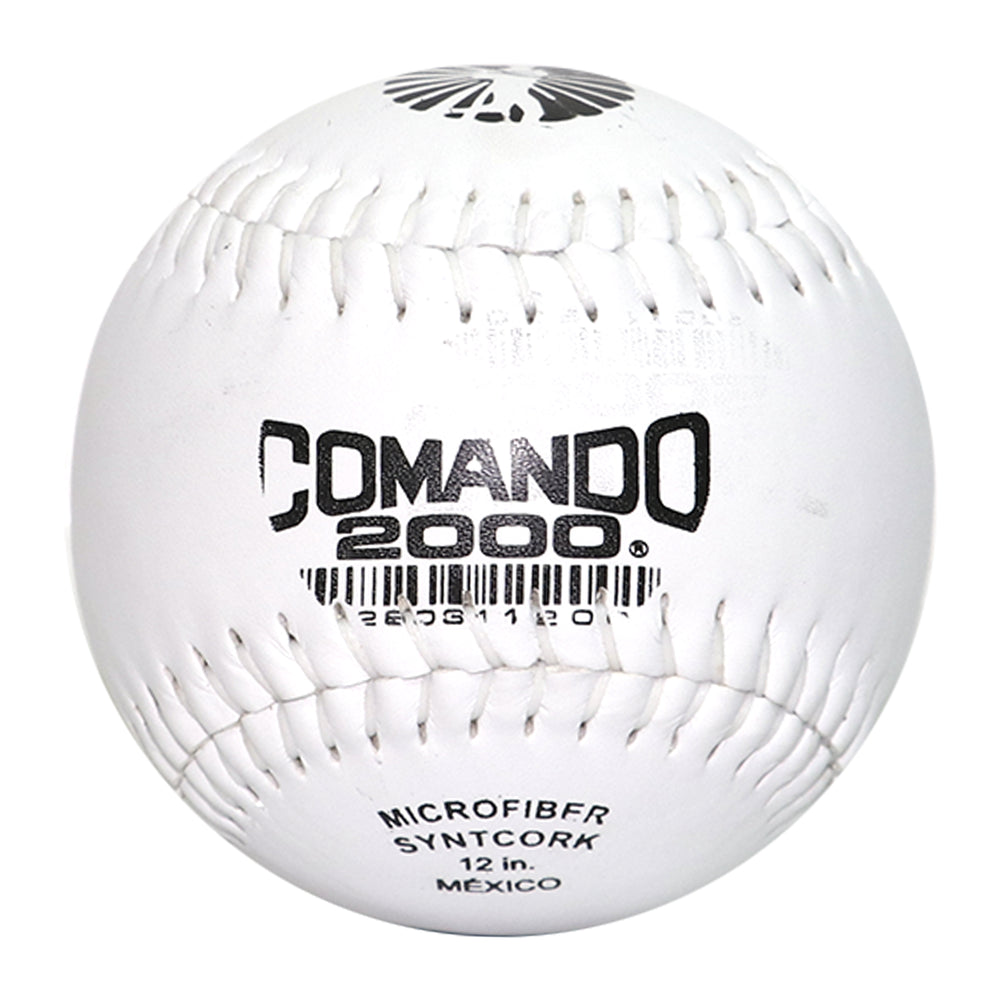 Pelota de Softbol Profesional Comando 2000 Blanca Piel ADULTO