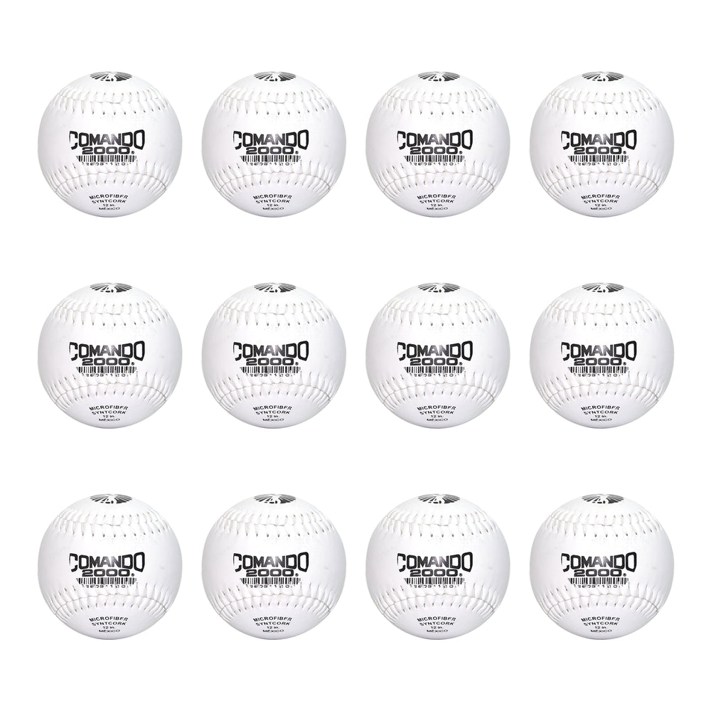 Pelota de Softbol Profesional Comando 2000 Blanca Piel ADULTO