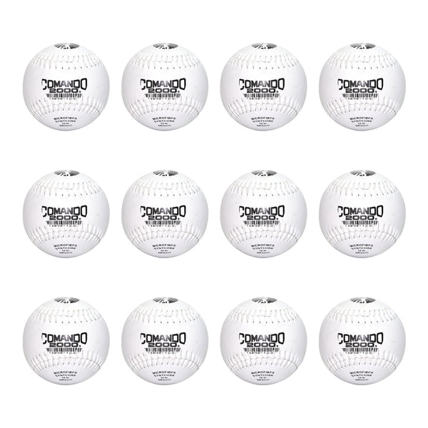 Pelota de Softbol Profesional Comando 2000 Blanca Piel ADULTO