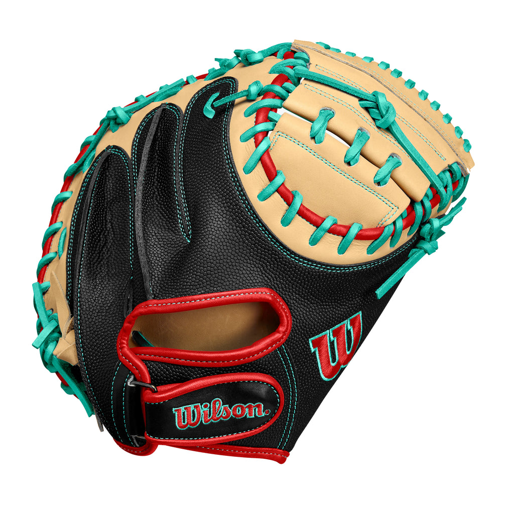 Guante Para Catcher Beisbol Wilson A200 WBW10270833 Negro Beige 33 in ADULTO