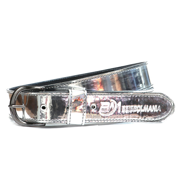 Cinturón Beisbol Softbol Beisbolmania Piel Charol Tornasol