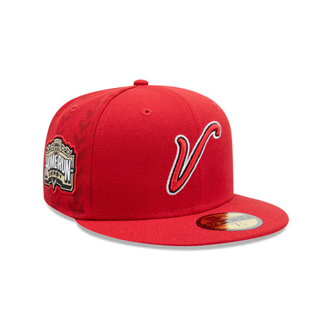 Gorra Beisbol Softbol New Era El Aguila de Veracruz LMB Home Run Derby 2025 59Fifty Cerrada Roja