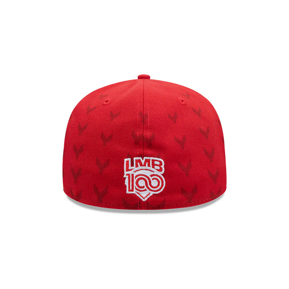 Gorra Beisbol Softbol New Era Tigres de Quintana Roo LMB Home Run Derby 2025 59Fifty Cerrada Roja