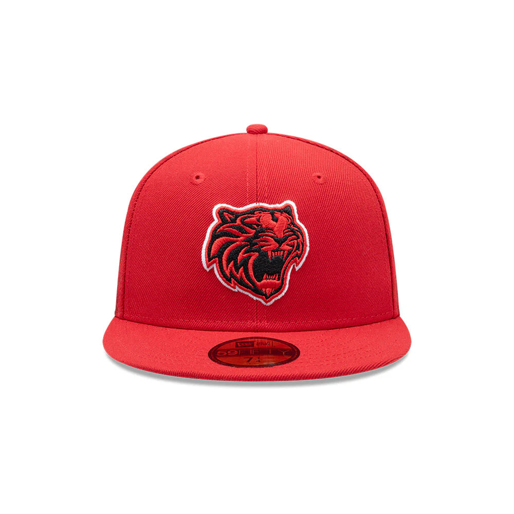 Gorra Beisbol Softbol New Era Tigres de Quintana Roo LMB Home Run Derby 2025 59Fifty Cerrada Roja