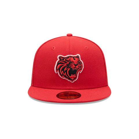 Gorra Beisbol Softbol New Era Tigres de Quintana Roo LMB Home Run Derby 2025 59Fifty Cerrada Roja