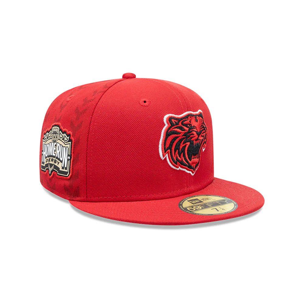 Gorra Beisbol Softbol New Era Tigres de Quintana Roo LMB Home Run Derby 2025 59Fifty Cerrada Roja