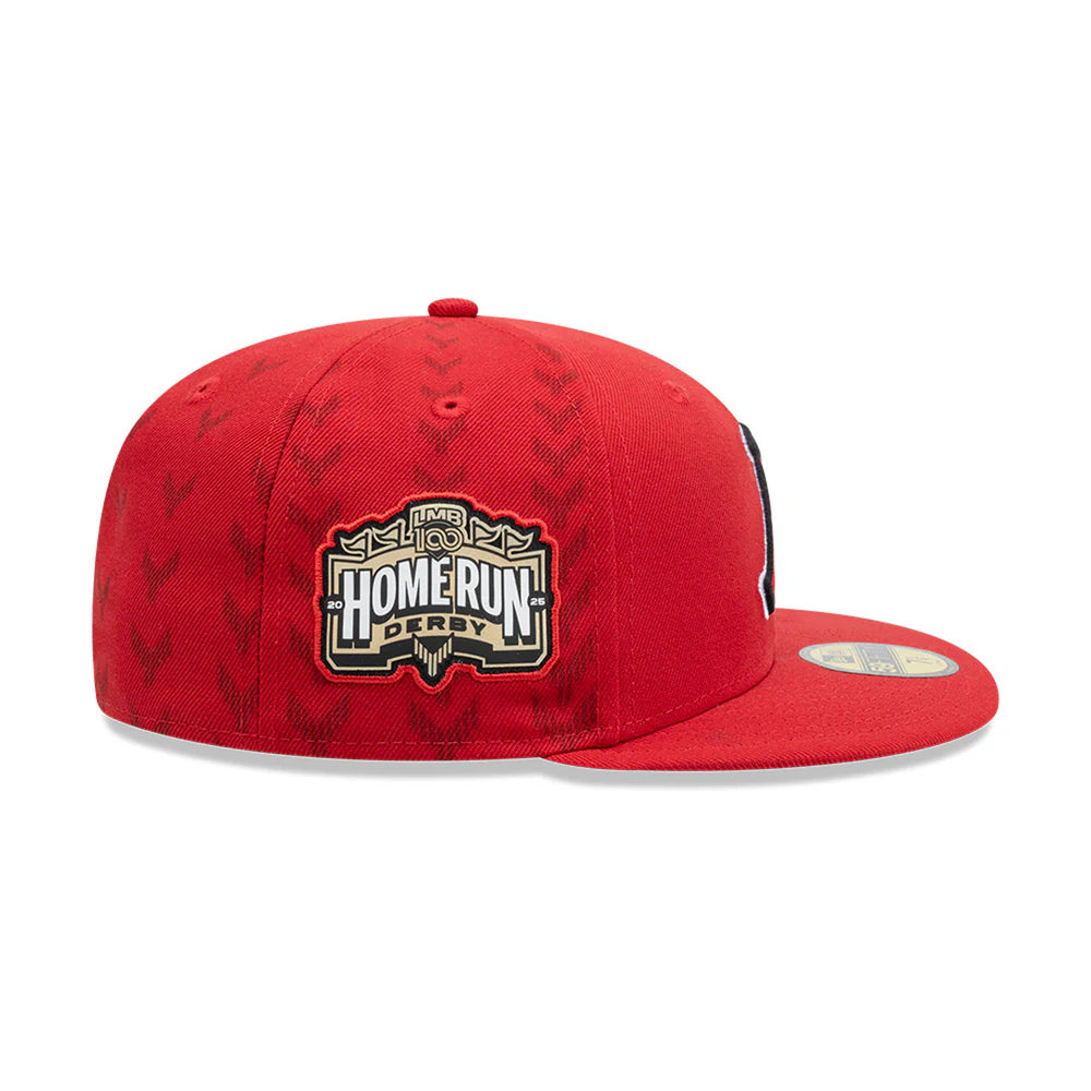 Gorra Beisbol Softbol New Era Acereros de Monclova LMB Home Run Derby 2025 59Fifty Cerrada Roja